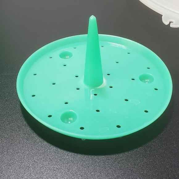 VTG LARGE Tupperware Crisp It Lettuce Bowl Salad Keeper 1424 3PC COMPLETE - Picture 4 of 6